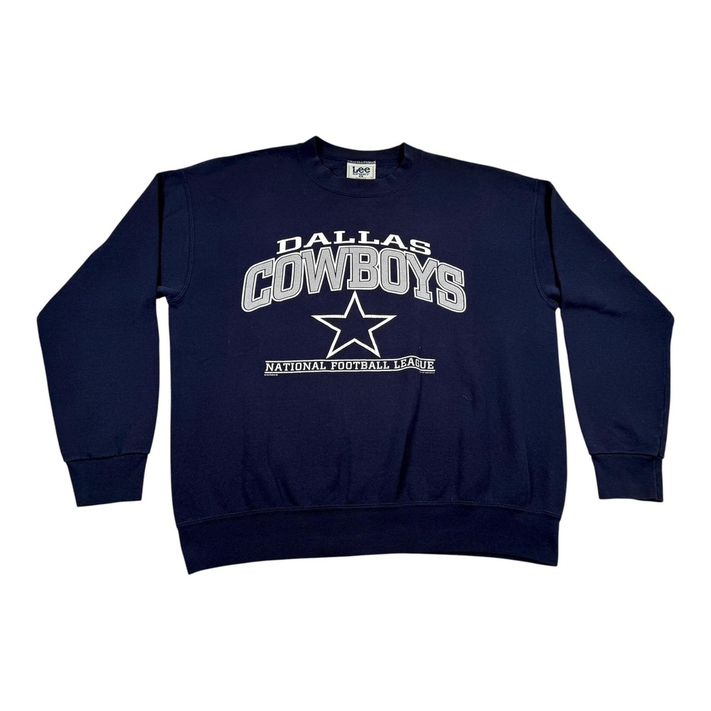 Vintage Dallas Cowboys Sweatshirt Mens Large Blue NFL Football Crewneck 90s